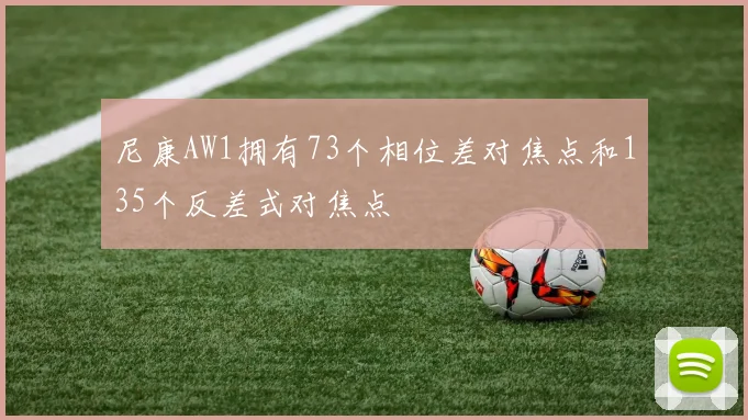 尼康AW1拥有73个相位差对焦点和135个反差式对焦点